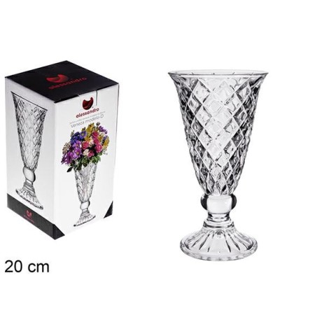 VASO IN VETRO VENEZA MODELLO D 20 CM